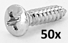 Blechschrauben 4,2x22, nach DIN7983, Linsensenkkopf, verzinkt (50 Stck)