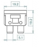 Standard KFZ-Flachstecksicherungen 4A ISO 8820-3 (20 Stck)